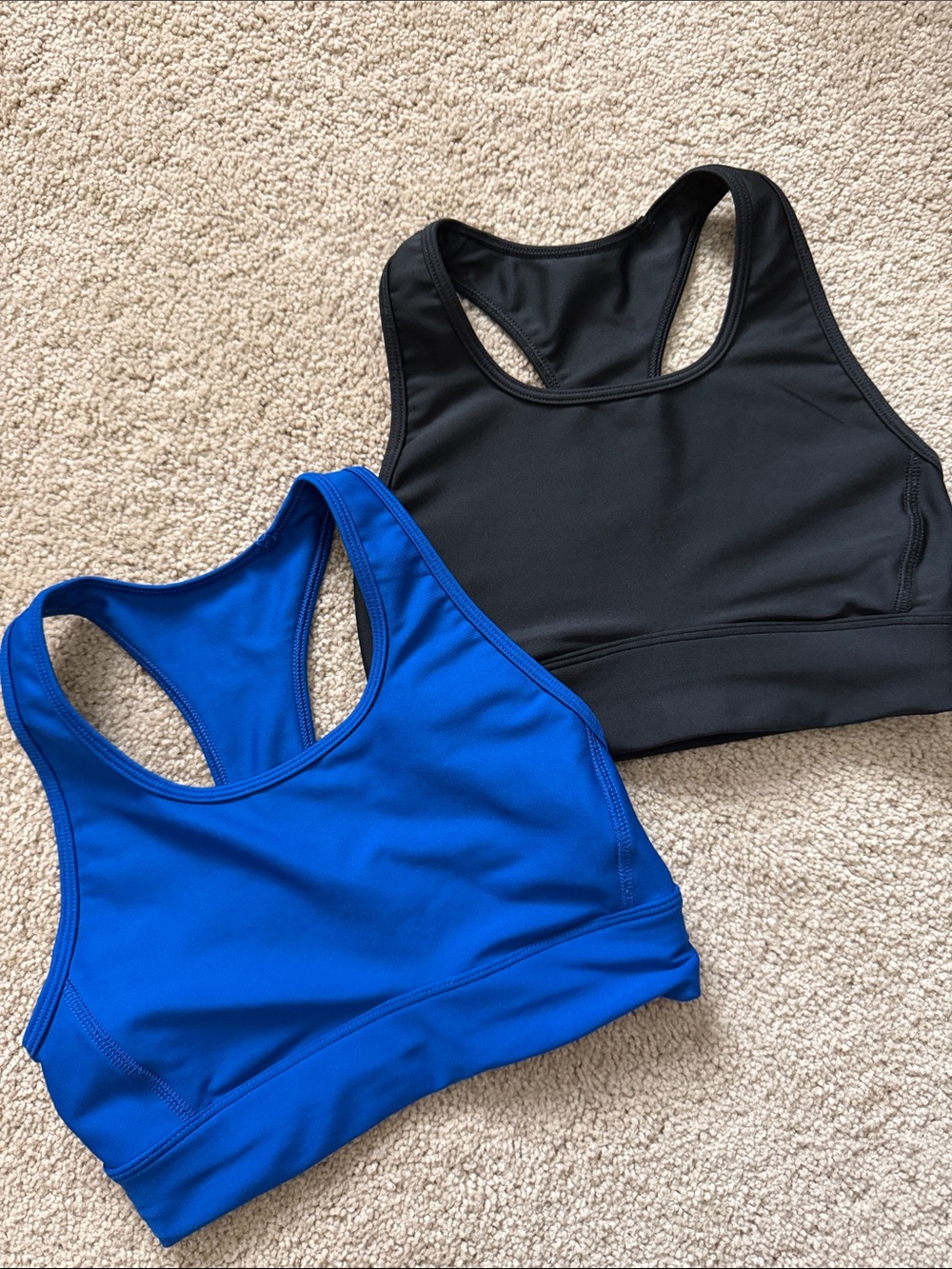 Women’s Racerback Sportsbra Tops - Blue & Black